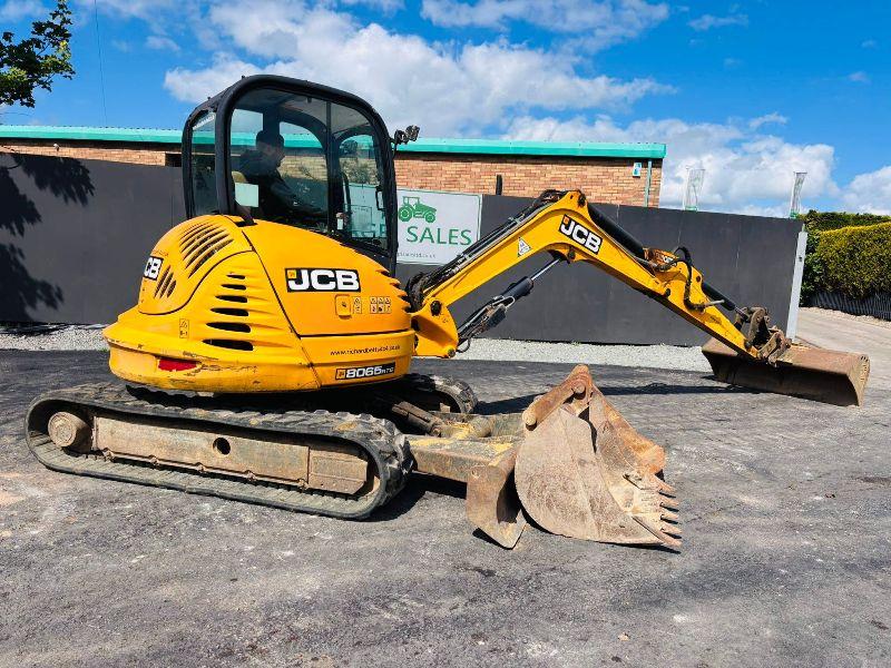 JCB 8065 EXCAVATOR*C/W 3 BUCKETS*READING 3578 HOURS*VIDEO*