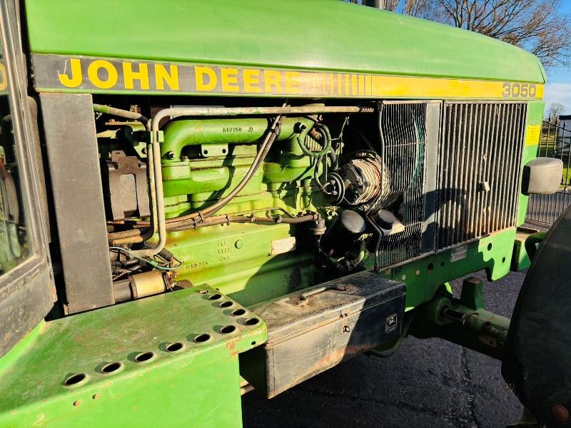 JOHN DEERE 3050 4WD TRACTOR * 40K * C/W REAR LINKAGE *VIDEO*