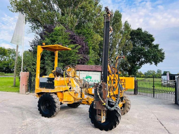 THWAITES ALL DRIVE 4WD DUMPER C/W HYDRAULIC POST DRIVER & PERKINS ENGINE *VIDEO*