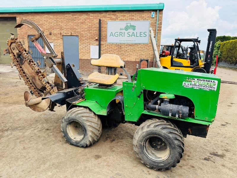 4WD ARTICULATED TRENCHER*C/W KUBOTA ENGINE*VIDEO*