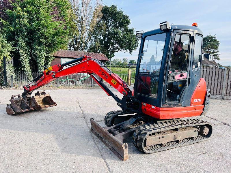 KUBOTA KX71-3 EXCAVATOR *YEAR 2014, 4211 HOURS, ONE OWNER FROM NEW*VIDEO*