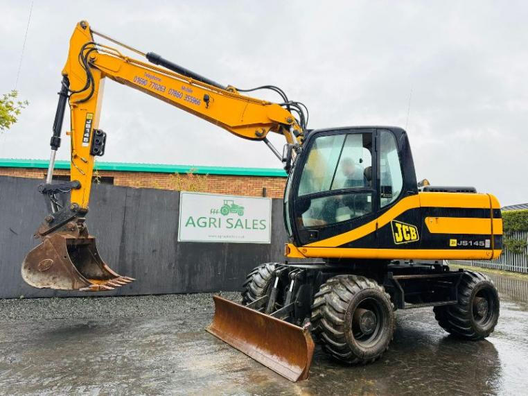 JCB JS145 WHEELED EXCAVATOR*C/W BUCKET*VIDEO*
