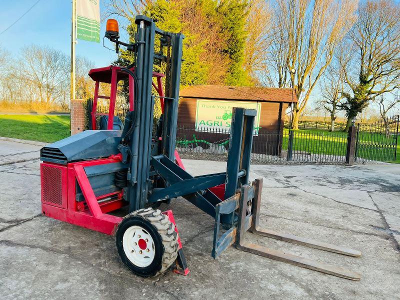 KOOIAAP FORK TRUCK C/W KUBOTA ENGINE & HYDRAULIC PUSH OUT HEAD STOCK *VIDEO*