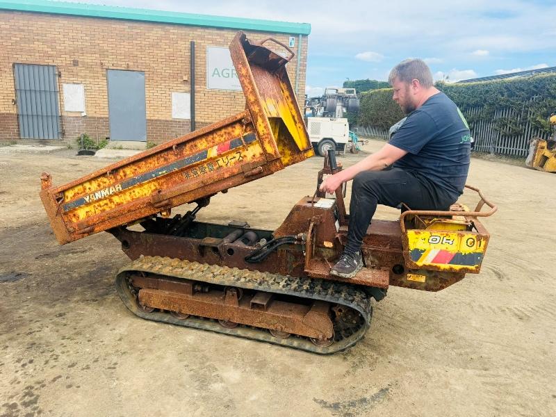 YANMAR TRACKED DUMPER*C/W HYDRAULIC TIP*VIDEO*