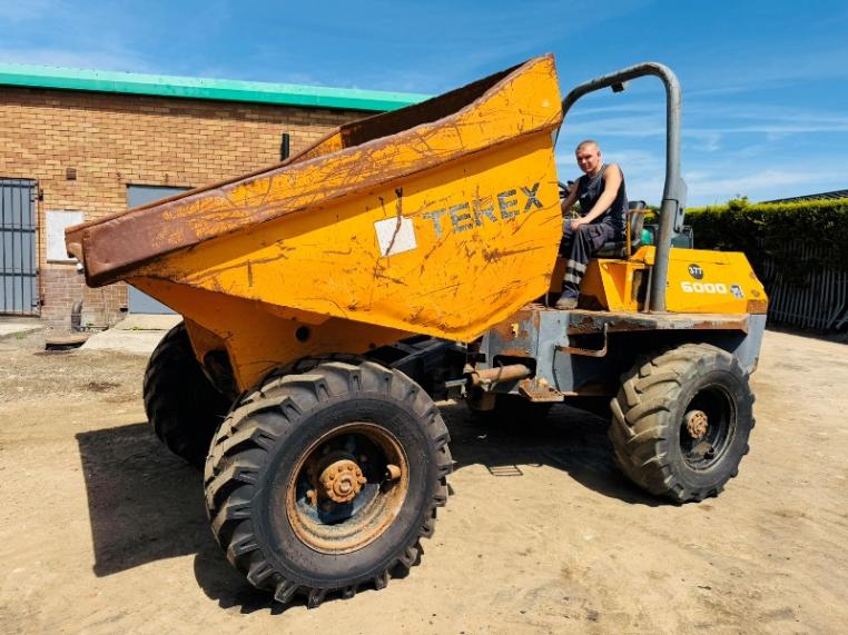 BENFORD TEREX PT6000 STRAIGHT TIP DUMPER*VIDEO*