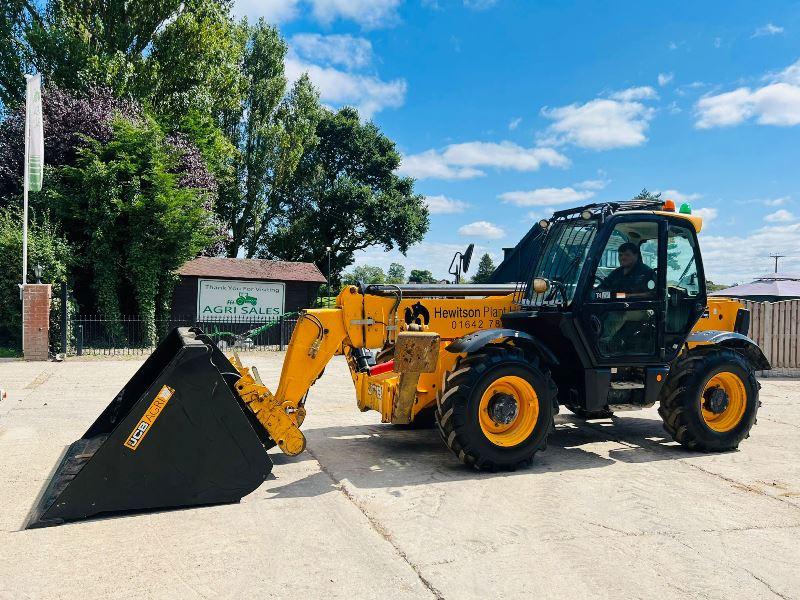 JCB 540-140 HI VIZ 4WD TELEHANDLER *YEAR 2017* C/W BUCKET & TINES*VIDEO*