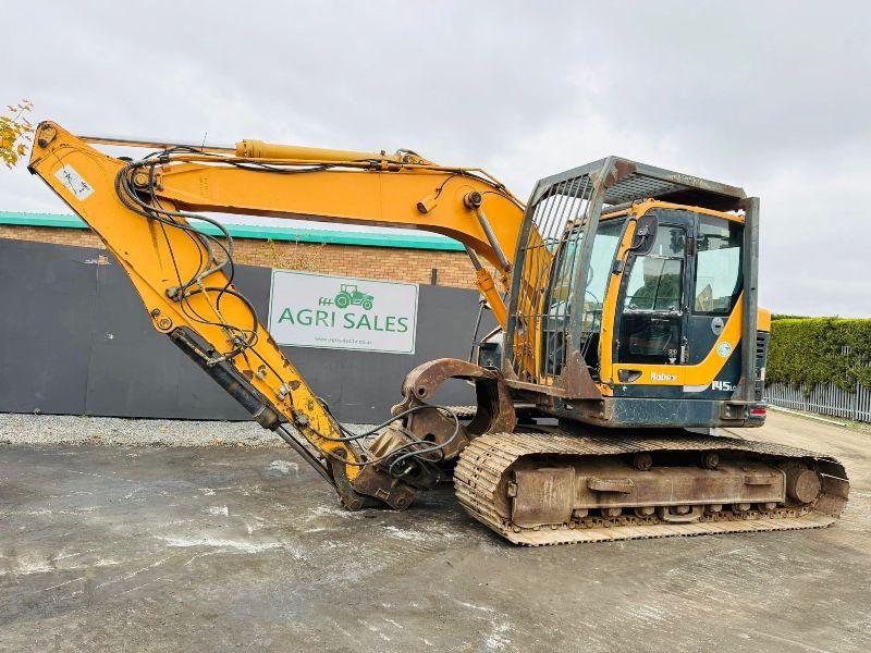 HYUNDAI ROBEX 145LCR-9 EXCAVATOR*C/W SELECTOR GRAB*YEAR 2012*VIDEO*