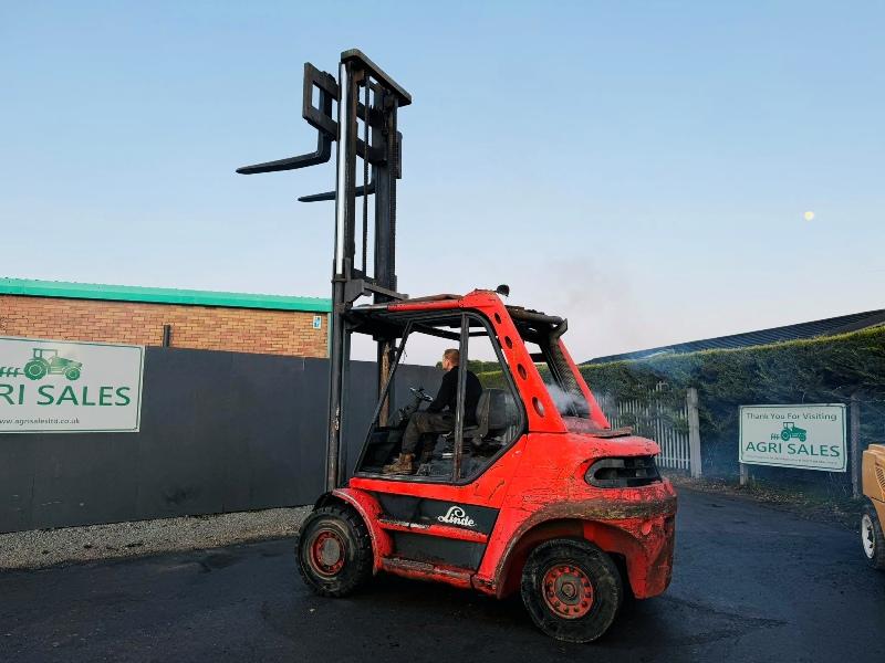 LINDE H60D FORKLIFT*C/W PALLET TINES*ENGINE SMOKES*VIDEO*