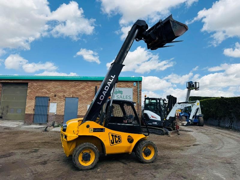 JCB 520-40 LOADALL *C/W BUCKET AND TINES*VIDEO*