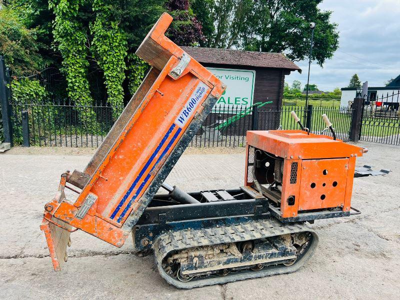 WINBULL WB600 HIGH TIP TRACKED DUMPER C/W MANAL GEAR BOX *VIDEO*