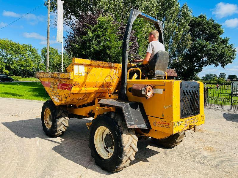 BARFORD SX6000 4WD 6 TON DUMPER C/W ROLE BAR *VIDEO*