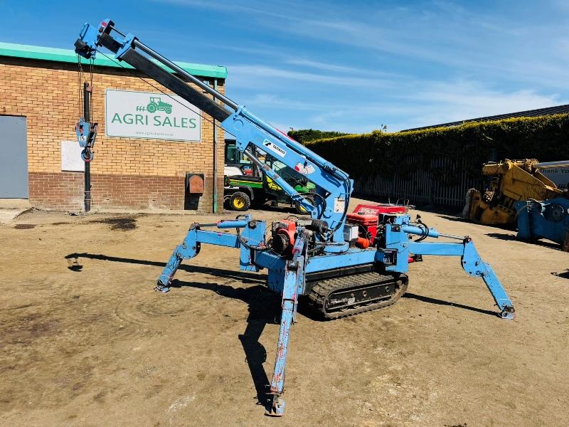TADANO TRACKED MOBILE SPIDER CRANE*C/W 4X SUPPORT LEGS*VIDEO*
