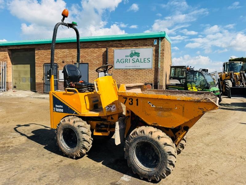 THWAITES 1 TONNE HIGH TIP DUMPER*YEAR 2019*ONLY 1504 HOURS*VIDEO*