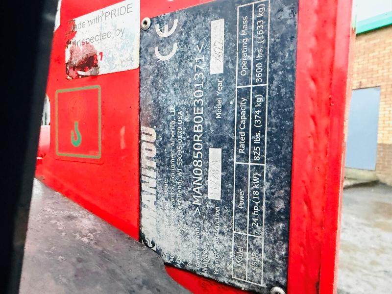 MANITOU 850R SKIDSTEER*C/W BUCKET*ONLY 640 HOURS*YEAR 2022*VIDEO*