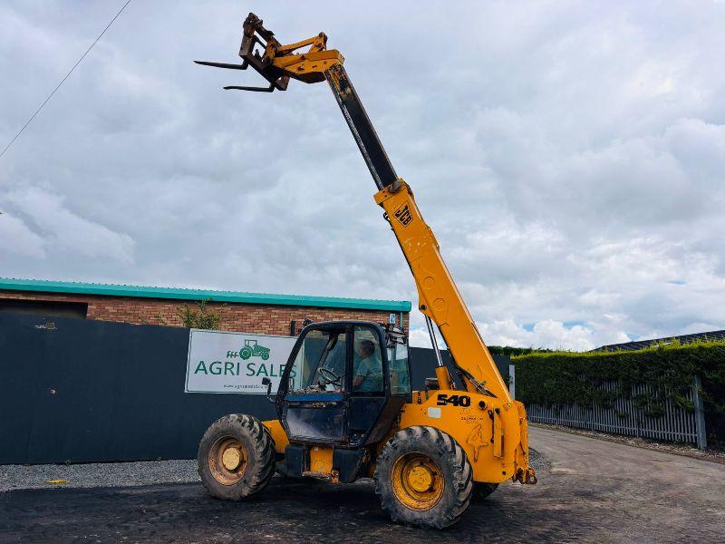 JCB 540-70 TELEHANDLER*C/W PALLET TINES*AG SPEC*VIDEO*