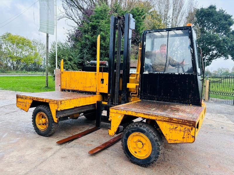 LANCER BOSS 437/MKVA-1 SIDE LOAD DIESEL FORKLIFT C/W PERKINS ENGINE *VIDEO*