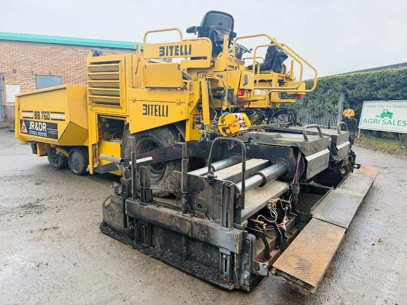 BITELLI BB760 TARMAC PAVER*C/W CATERPILLAR ENGINE*VIDEO*