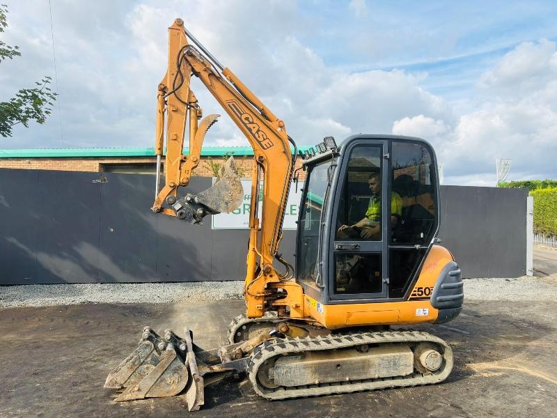 CASE 50 EXCAVATOR*C/W HYDRAULIC THUMB*VIDEO*