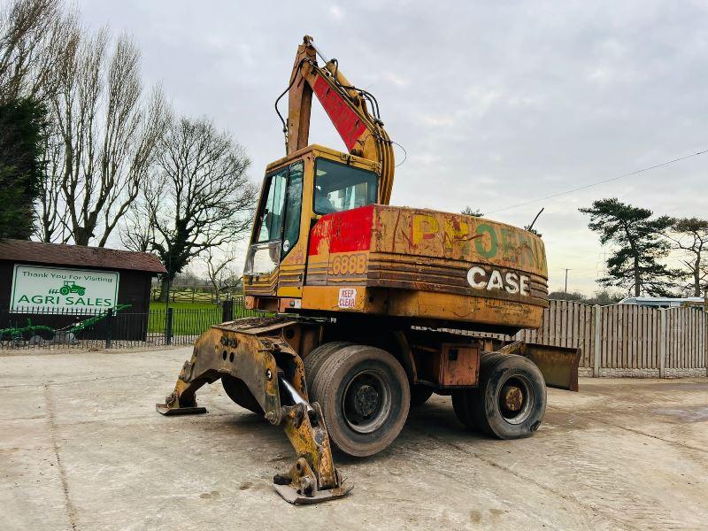 CASE 688B WHEELED EXCAVATOR C/W BUCKET * VIDEO *