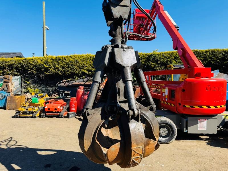 FUCHS MHL 320 HIGH RISE SCRAP HANDLER*C/W ROTATING SCRAP GRAB*VIDEO*