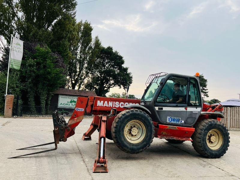 MANITOU MT1337SL 4WD TELEHANDLER *13 METER REACH* C/W PALLE TINES *VIDEO*