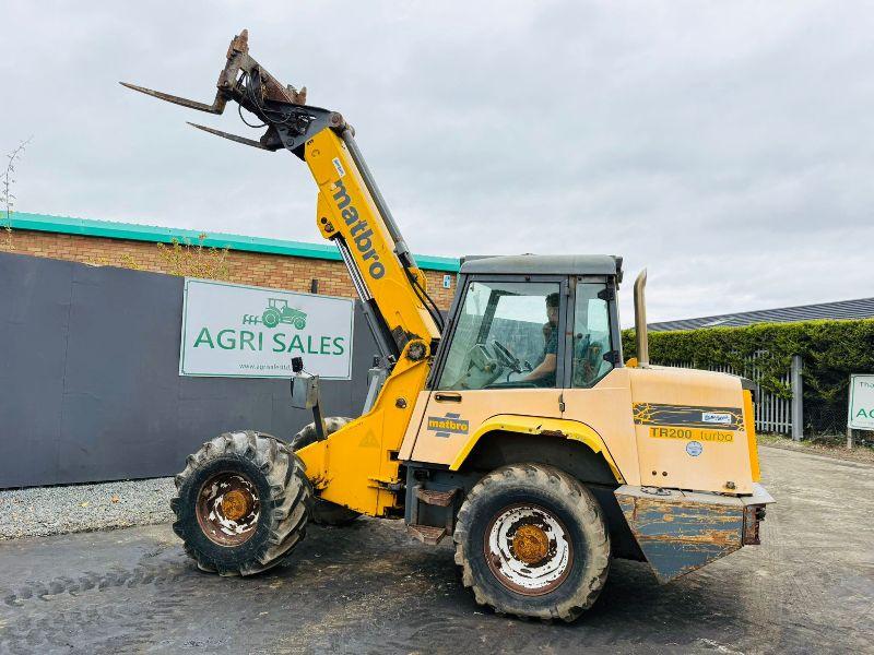 MATBRO TR200 TURBO 4WD ARTICULATED TELEHANDLER*C/W PALLET TINES*VIDEO*