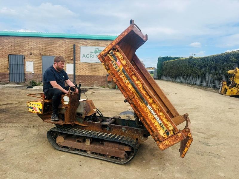 YANMAR TRACKED DUMPER*C/W HYDRAULIC TIP*VIDEO*