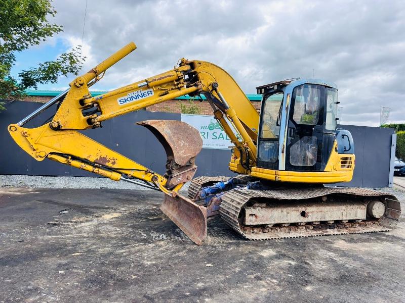 KOMATSU PC130 LC TRACKED EXCAVATOR*C/W OFFSET BOOM*VIDEO*