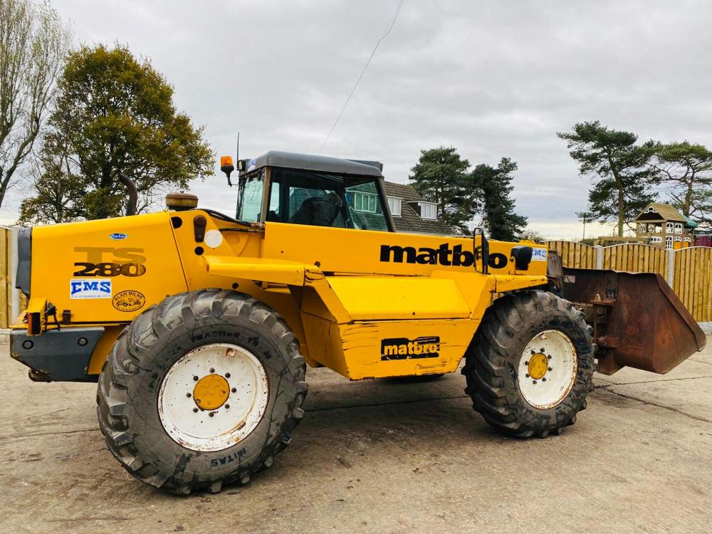 MATBRO TS280 TELEHANDLER C/W PUH , PIN & CONE HEAD STOCK , PALLET TINES