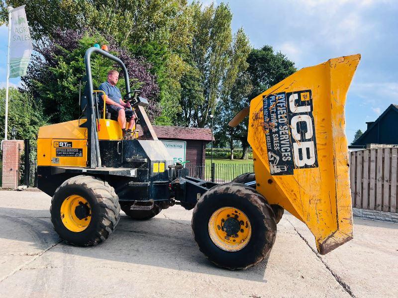JCB 9TFT 4WD DUMPER *YEAR 2016, 1965 HOURS * C/W ROLE BAR *VIDEO*