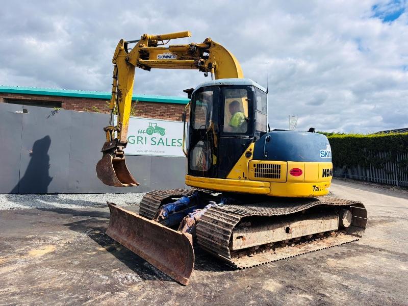 KOMATSU PC130 LC TRACKED EXCAVATOR*C/W OFFSET BOOM*VIDEO*
