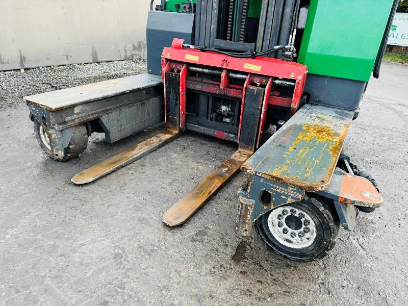 COMBILIFT C4000 GAS FORKLIFT*C/W FORK POSITIONER*VIDEO*
