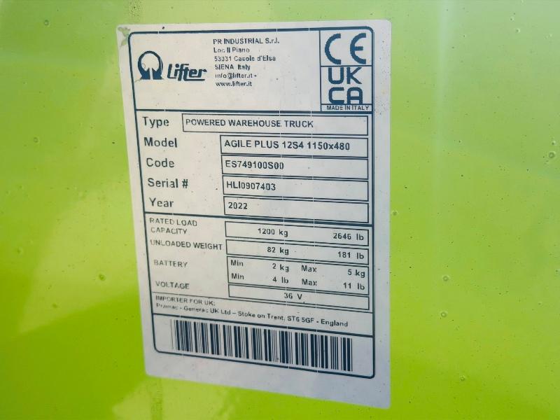 PRAMAC ELECTRIC PALLET TRUCKS*CHOICE OF 4*YEAR 2021/2022*VIDEO*