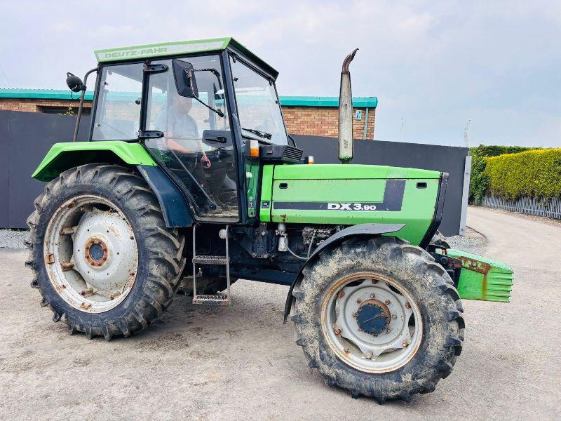 DEUTZ FAHR DX 3.90 4WD TRACTOR *C/W FRONT WEIGHTS*VIDEO*