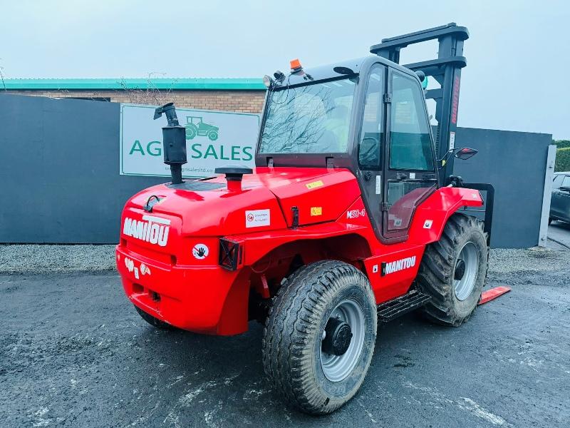 MANITOU M50-4 ROUGH TERRAIN FORKLIFT*C/W PALLET TINES*VIDEO*