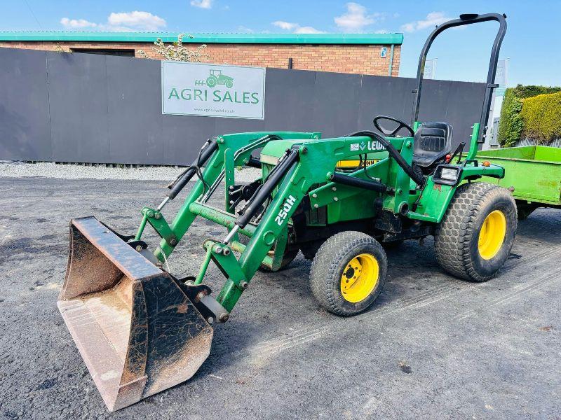 LEWIS 25QH FRONT LOADER TRACTOR*C/W TRAILER AND BUCKET*VIDEO*