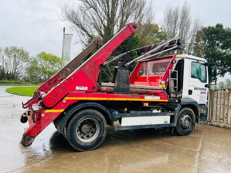 MAN TGM18.2504X2 SKIP LORRY *YEAR 2015, IN TEST* C/W MANUAL GEAR BOX *VIDEO*
