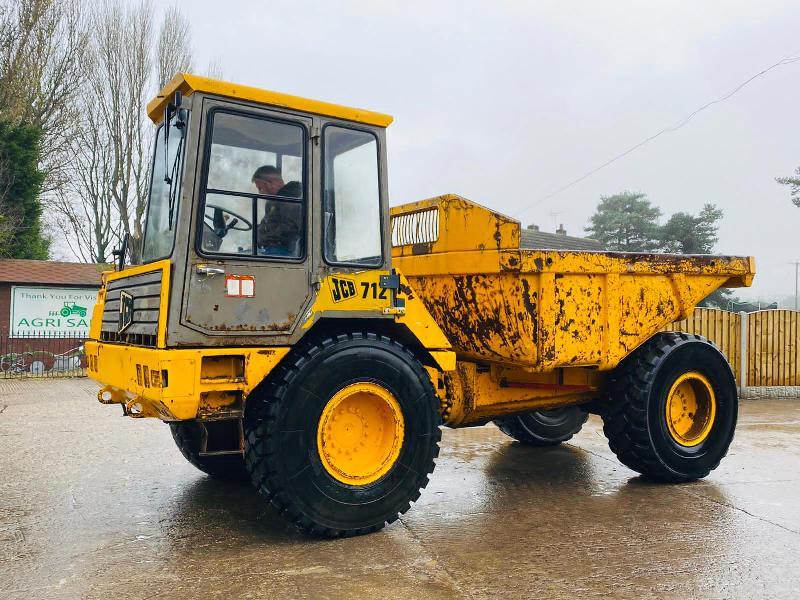 JCB 712 4WD ARTICULATED DUMP TRUCK C/W REVERSE CAMERA