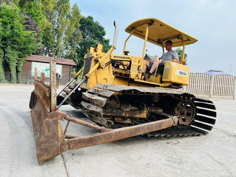 MITSUBISHI BD2P DOZER C/W STRAIGHT BLADE & TILT *VIDEO*
