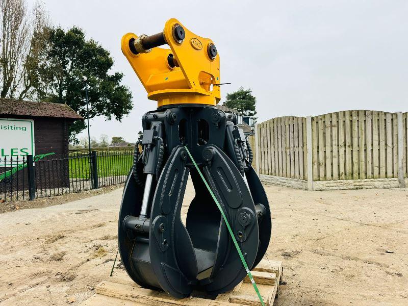 UNUSED KBKC-1500 4 TINE ROTATING SCRAP GRAB *YEAR 2024* TO SUIT EXCAVATOR 