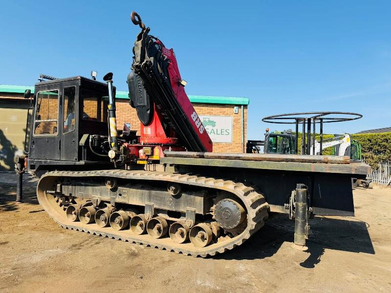 MOROOKA TRACKED DUMPER*C/W FASSI F455XP 7 PUSH OUT CRANE*VIDEO*
