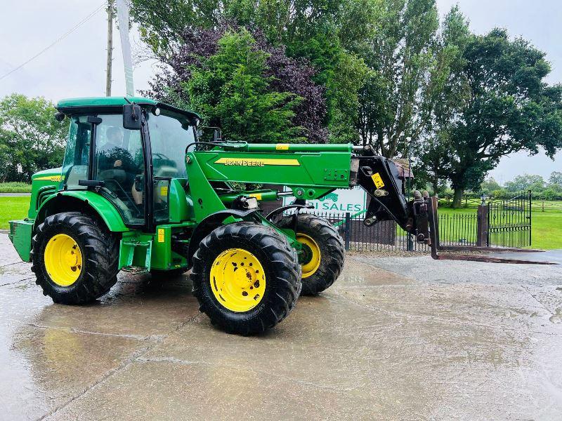 JOHN DEER 3800 4WD TELEHANDLER C/W PIN & CONE HEAD STOCK & TINES *VIDEO*