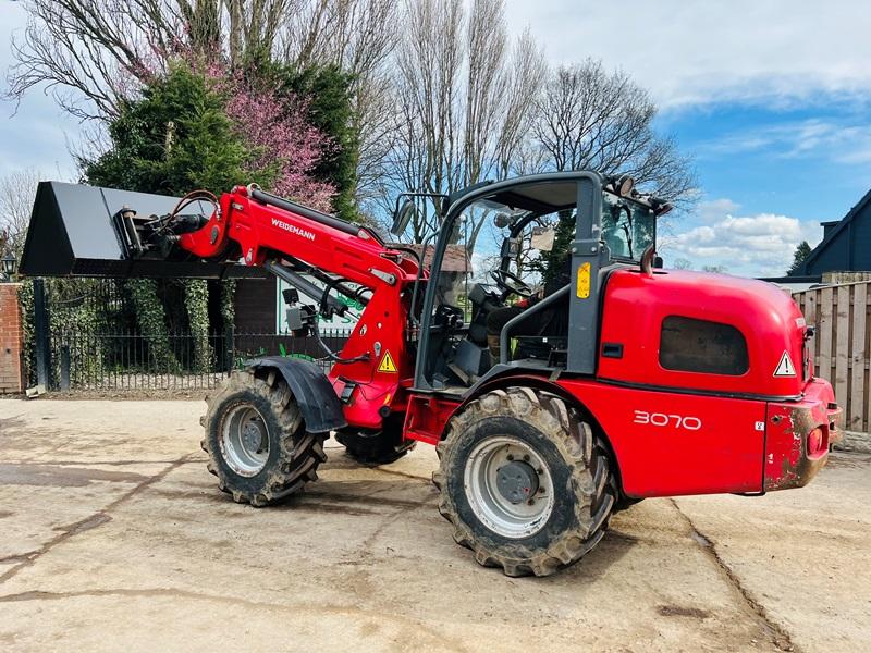 WEIDEMAN 3070CX 4WD TELEHANDLER *YEAR 2011* C/W BUCKET *VIDEO*