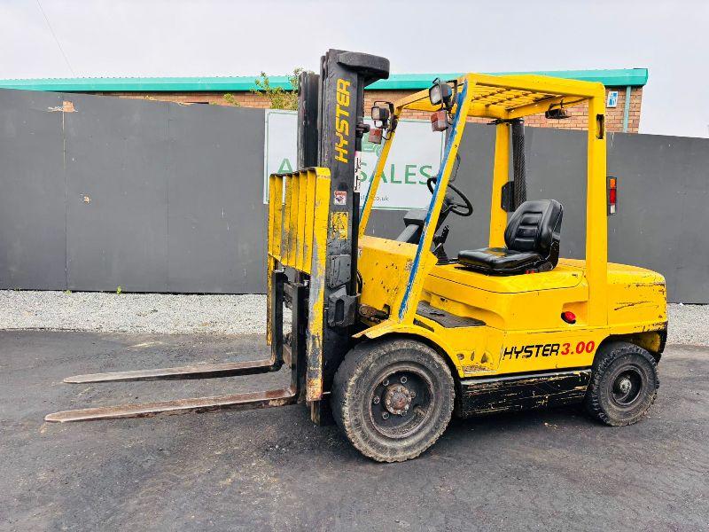 HYSTER H3.00XM FORKLIFT*C/W PALLET TINES*VIDEO*