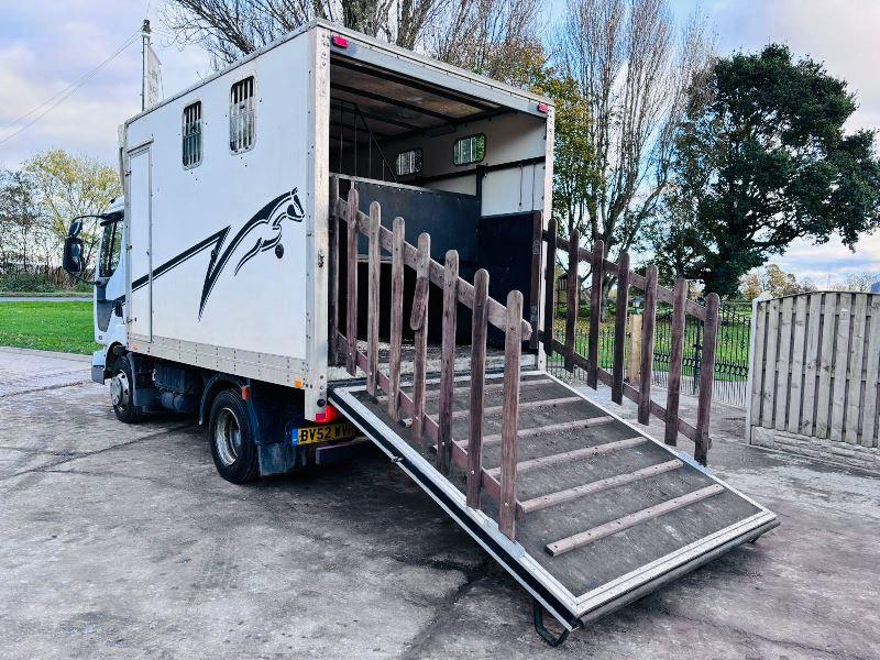 RENAULT 150DCI HORSE BOX *MOT'D TILL NOVEMBER 2024* C/W MANUAL GEAR BOX *VIDEO*