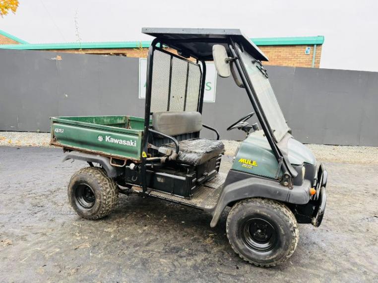 KAWASAKI 3010 MULE 4WD DIESEL UTILITY VEHICLE*REAR TIP*VIDEO*