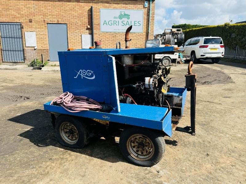 TOWABLE AIRCRAFT GROUND POWER UNIT*C/W 4 CYLINDER PERKINS ENGINE*VIDEO*