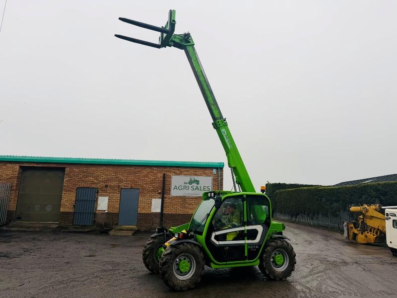 MERLO P27.6+ TURBO TELEHANDLER*C/W PALLET TINES*YEAR 2017*VIDEO*