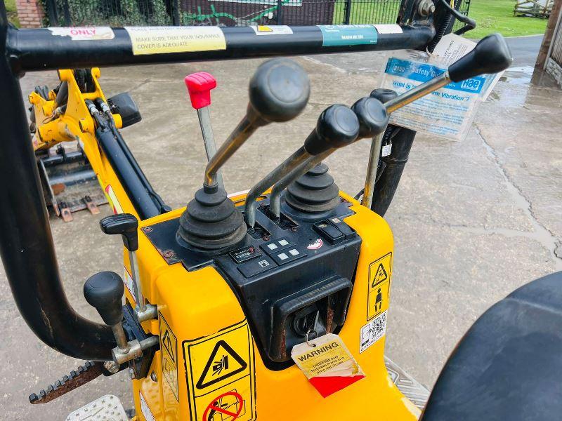 JCB MICRO DIGGER *YEAR 2019, ONLY 338 HOURS* C/W EXPANDING TRACKS *VIDEO*