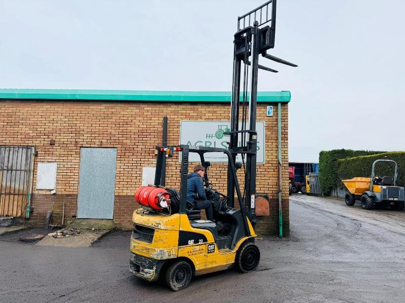 CATERPILLAR GP20NT FORKLIFT*YEAR 2015*C/W PALLET TINES*VIDEO*